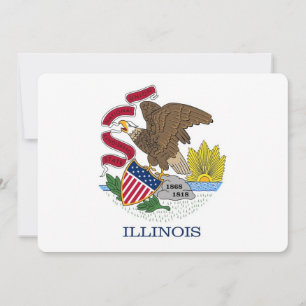 Patriotische Einladungen unter der Flagge von Illi