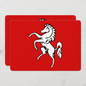 Patriotische Einladungen unter der Flagge von Kent (Vorne/Hinten)