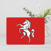 Patriotische Einladungen unter der Flagge von Kent (Stehend Vorderseite)