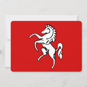 Patriotische Einladungen unter der Flagge von Kent