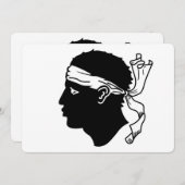 Patriotische Einladungen unter der Flagge von Kors (Vorne/Hinten)