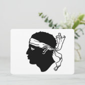 Patriotische Einladungen unter der Flagge von Kors (Stehend Vorderseite)