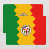 Patriotische Einladungen unter der Flagge von Los  (Vorne/Hinten)