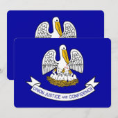 Patriotische Einladungen unter der Flagge von Loui (Vorne/Hinten)