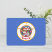 Patriotische Einladungen unter der Flagge von Minn (Stehend Vorderseite)