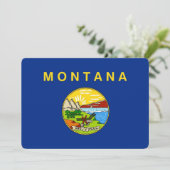 Patriotische Einladungen unter der Flagge von Mont (Stehend Vorderseite)