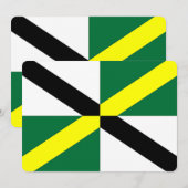 Patriotische Einladungen unter der Flagge von Mont (Vorne/Hinten)