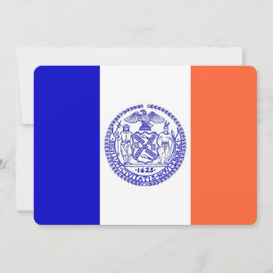 Patriotische Einladungen unter der Flagge von New