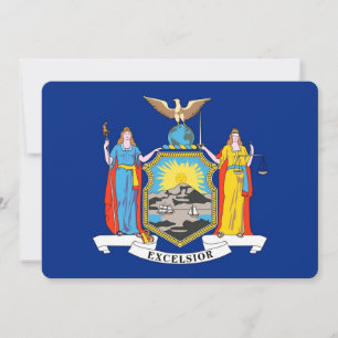 Patriotische Einladungen unter der Flagge von New