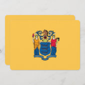 Patriotische Einladungen unter der Flagge von New (Vorne/Hinten)