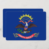 Patriotische Einladungen unter der Flagge von Nort (Vorne/Hinten)