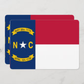 Patriotische Einladungen unter der Flagge von Nort (Vorne/Hinten)