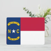 Patriotische Einladungen unter der Flagge von Nort (Stehend Vorderseite)