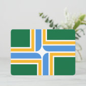 Patriotische Einladungen unter der Flagge von Port (Stehend Vorderseite)