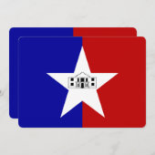 Patriotische Einladungen unter der Flagge von San  (Vorne/Hinten)