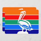 Patriotische Einladungen unter der Flagge von St.  (Vorne/Hinten)