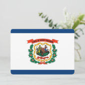 Patriotische Einladungen unter der Flagge von West (Stehend Vorderseite)