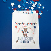 Patriotische Eiscreme Bärenjungen Geburtstag Geschenktütchen