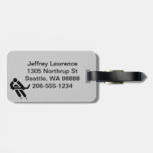 Patriotische Eishockeydesignmarken Gepäckanhänger (Rückseite horizontal)