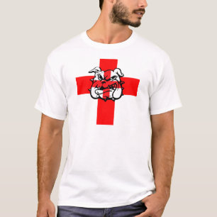 Patriotische englische Bulldoggen-Englischflagge T-Shirt