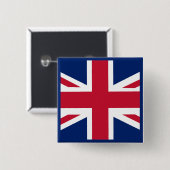 Patriotische englische Flagge Button (Vorne & Hinten)
