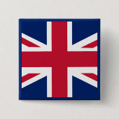 Patriotische englische Flagge Button (Vorderseite)