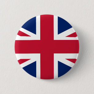 Patriotische englische Flagge Button
