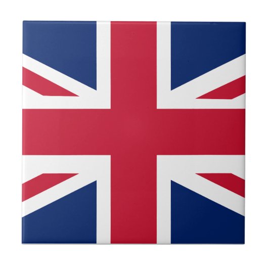 Patriotische englische Flagge Fliese (Vorderseite)
