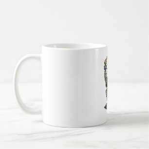 Patriotische Ente 4. Juli Vintage T-Shirt Design_ Kaffeetasse