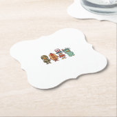 Patriotische Ente und Hot Dog Vintage Vector Shirt Untersetzer (angewinkelt)