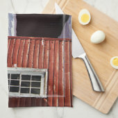 Patriotische Erinnerungen unter der Stallflagge Geschirrtuch (Viertel Falte)