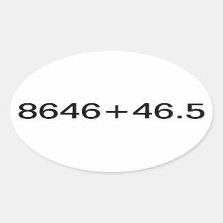 Patriotische Erklärung Ovaler Aufkleber