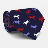 Patriotische Esel-Krawatte Krawatte (Gerollt)