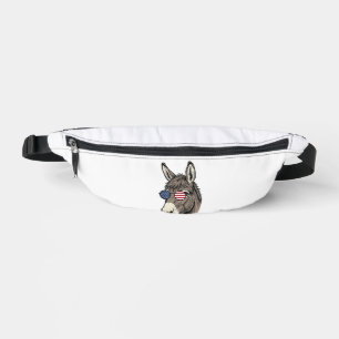 Patriotische Esel-Sonnenbrille Vintage-Shirt-Desig Bauchtasche