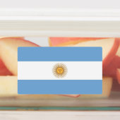 Patriotische Etiketten mit argentinischer Flagge (Befestigt)