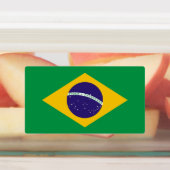 Patriotische Etiketten mit brasilianischer Flagge (Befestigt)