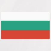 Patriotische Etiketten mit bulgarischer Flagge (Design 2)