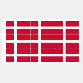 Patriotische Etiketten mit dänischer Flagge