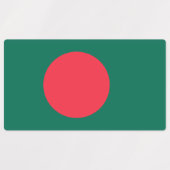 Patriotische Etiketten mit der Flagge Bangladeschs (Design 2)