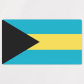 Patriotische Etiketten mit der Flagge der Bahamas (Design 2)