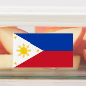 Patriotische Etiketten mit der Flagge der Philippi (Befestigt)