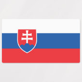 Patriotische Etiketten mit der Flagge der Slowakei (Design 2)