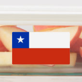 Patriotische Etiketten mit der Flagge des Chilen (Befestigt)