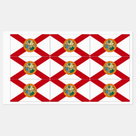 Patriotische Etiketten mit der Flagge des Florida-