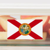 Patriotische Etiketten mit der Flagge des Florida- (Befestigt)