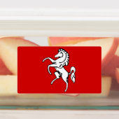 Patriotische Etiketten mit der Flagge des Kent-Lan (Befestigt)