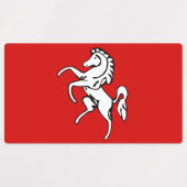 Patriotische Etiketten mit der Flagge des Kent-Lan (Design 2)