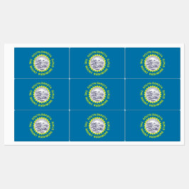 Patriotische Etiketten mit der Flagge des South Da