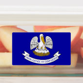 Patriotische Etiketten mit der Flagge des Staat Lo (Befestigt)