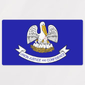 Patriotische Etiketten mit der Flagge des Staat Lo (Design 1)